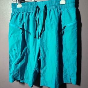 Turquoise Drawstring Bathing Suit
